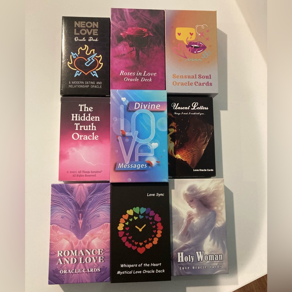 Assorted Love Oracle Card Decks